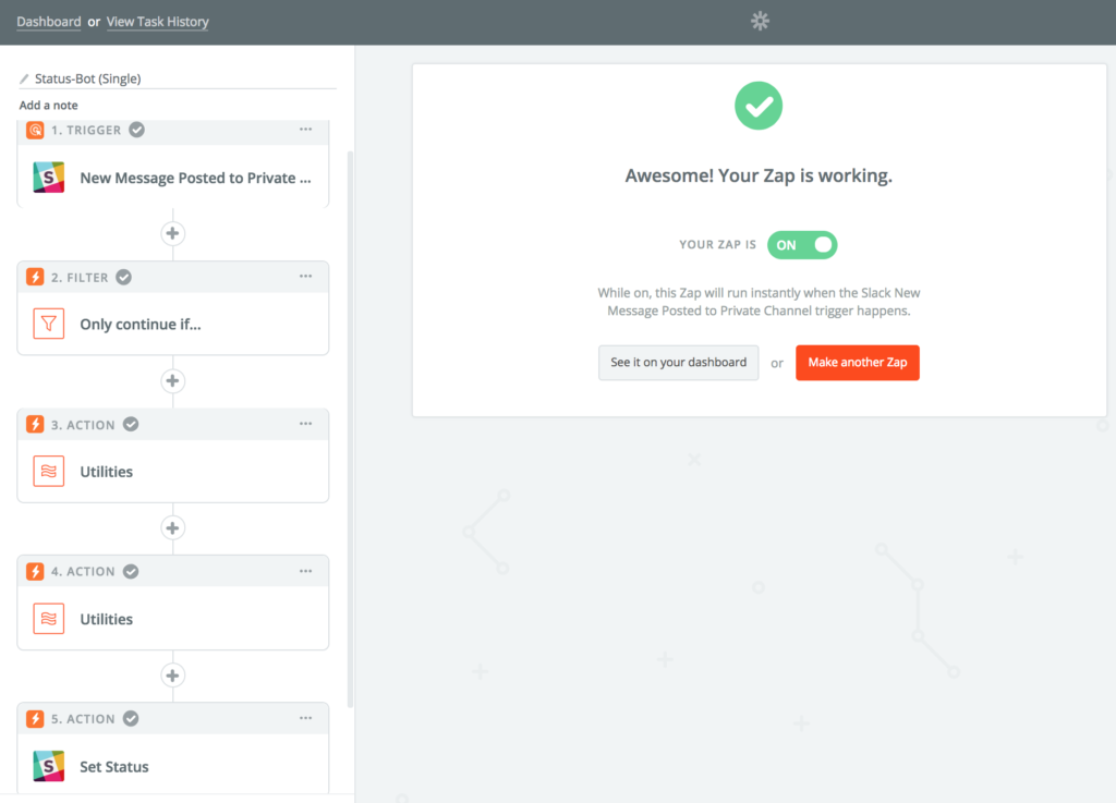 Location-Based Slack Updates - Zapier