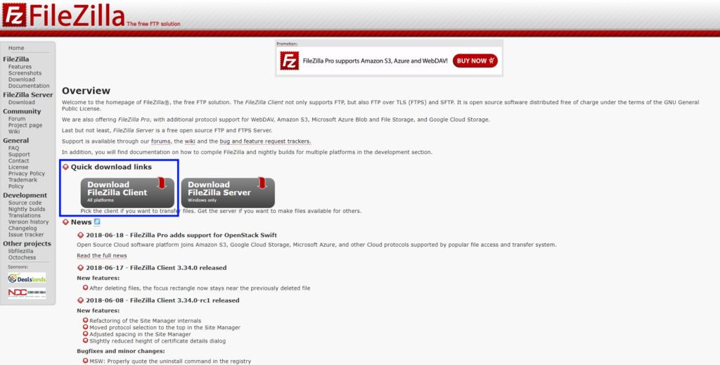 FileZilla download