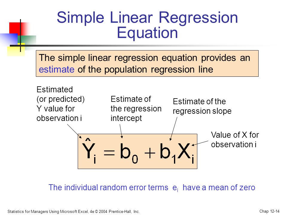 hypothesis test simple linear regression