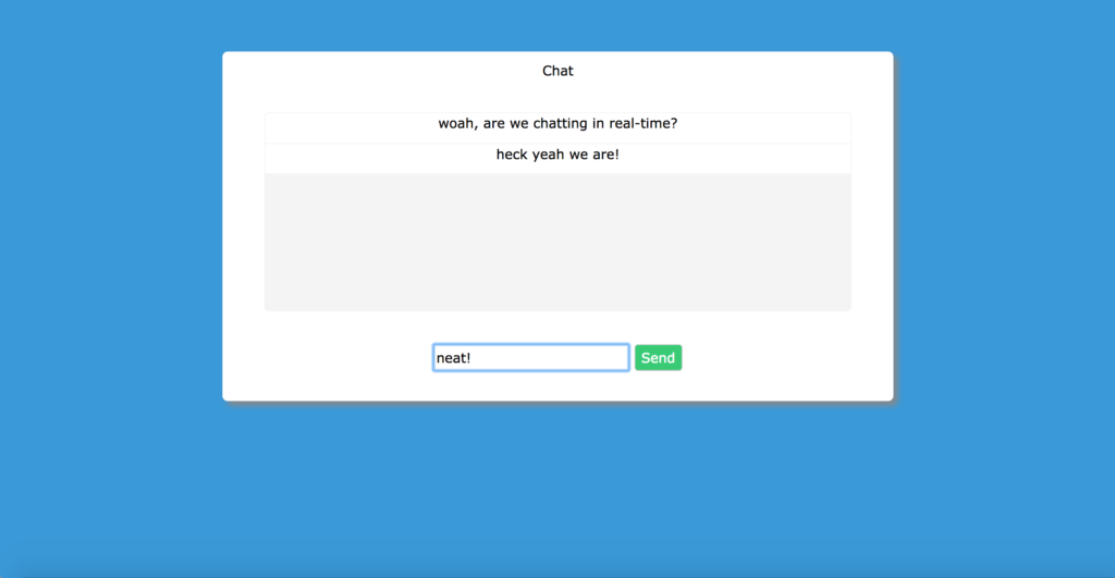 Real-time chat app node.js web app