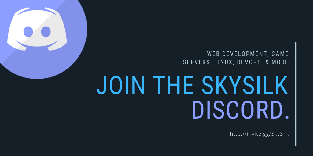 Join the SkySilk developer community discord server