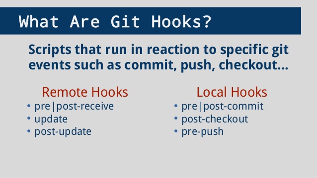 what are git hooks?