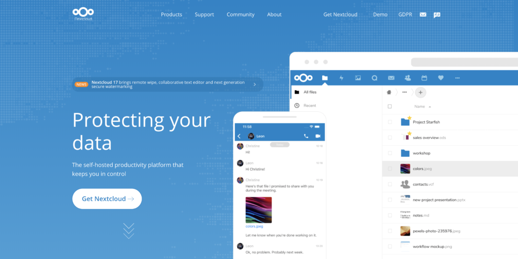 Productivity tool: Nextcloud, a great cloud storage solution alternative to dropbox