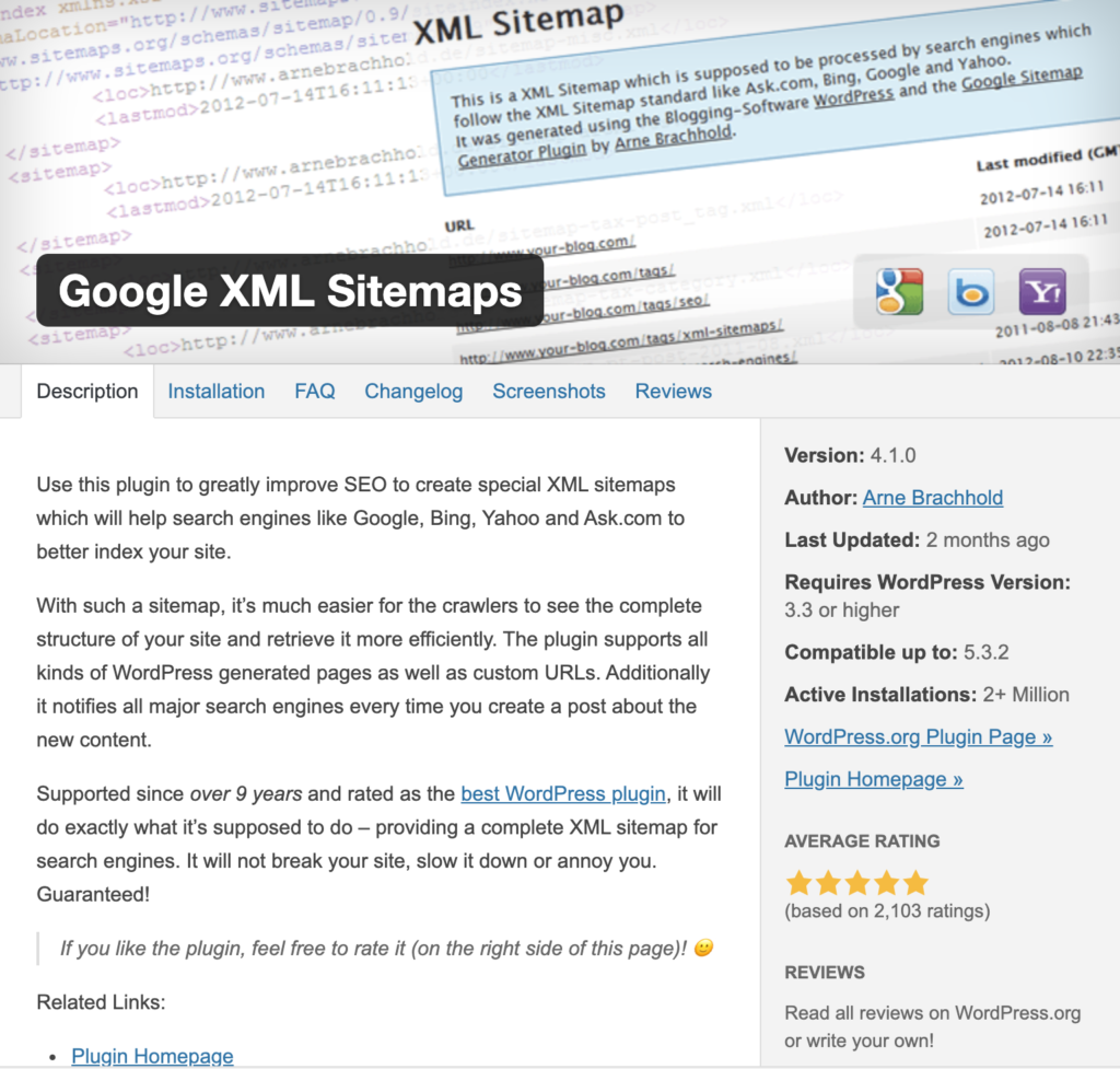 Google XML Sitemaps - Website management