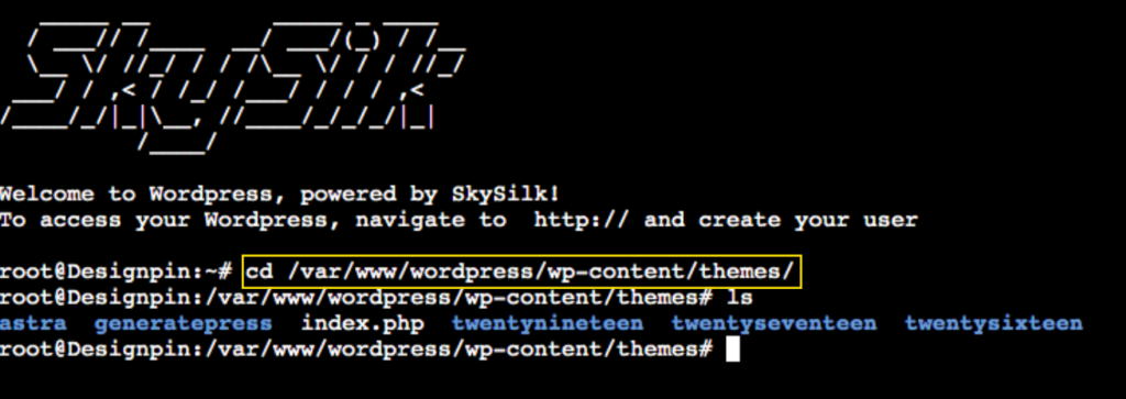 deploy wordpress on skysilk