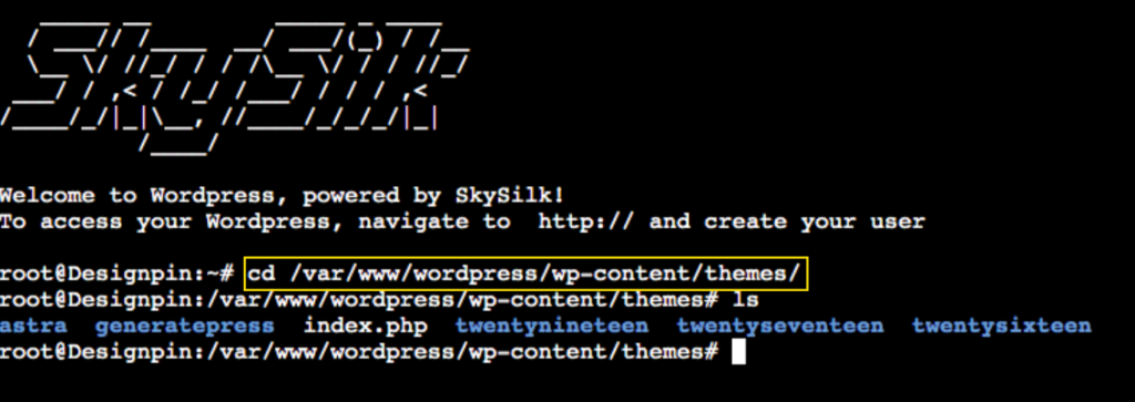 deploy wordpress on skysilk 